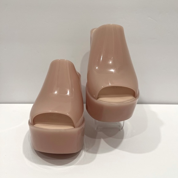LIKE NEW‼️Melissa Jelly Platform Mule Beige/Nude -Size 8 - Picture 2 of 12